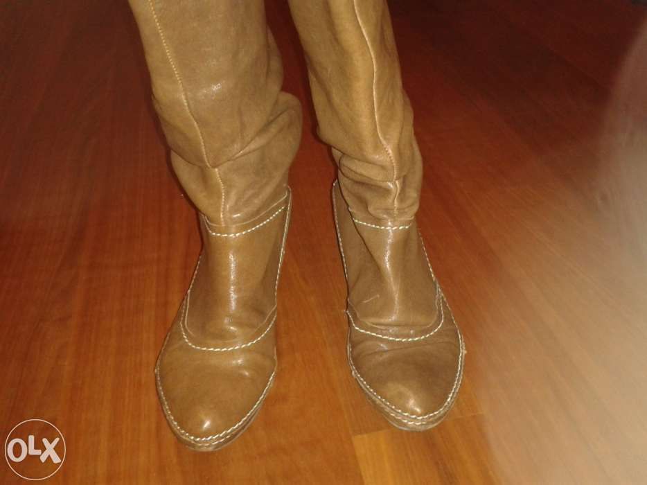 botas prof castanhas tam 37 como novas