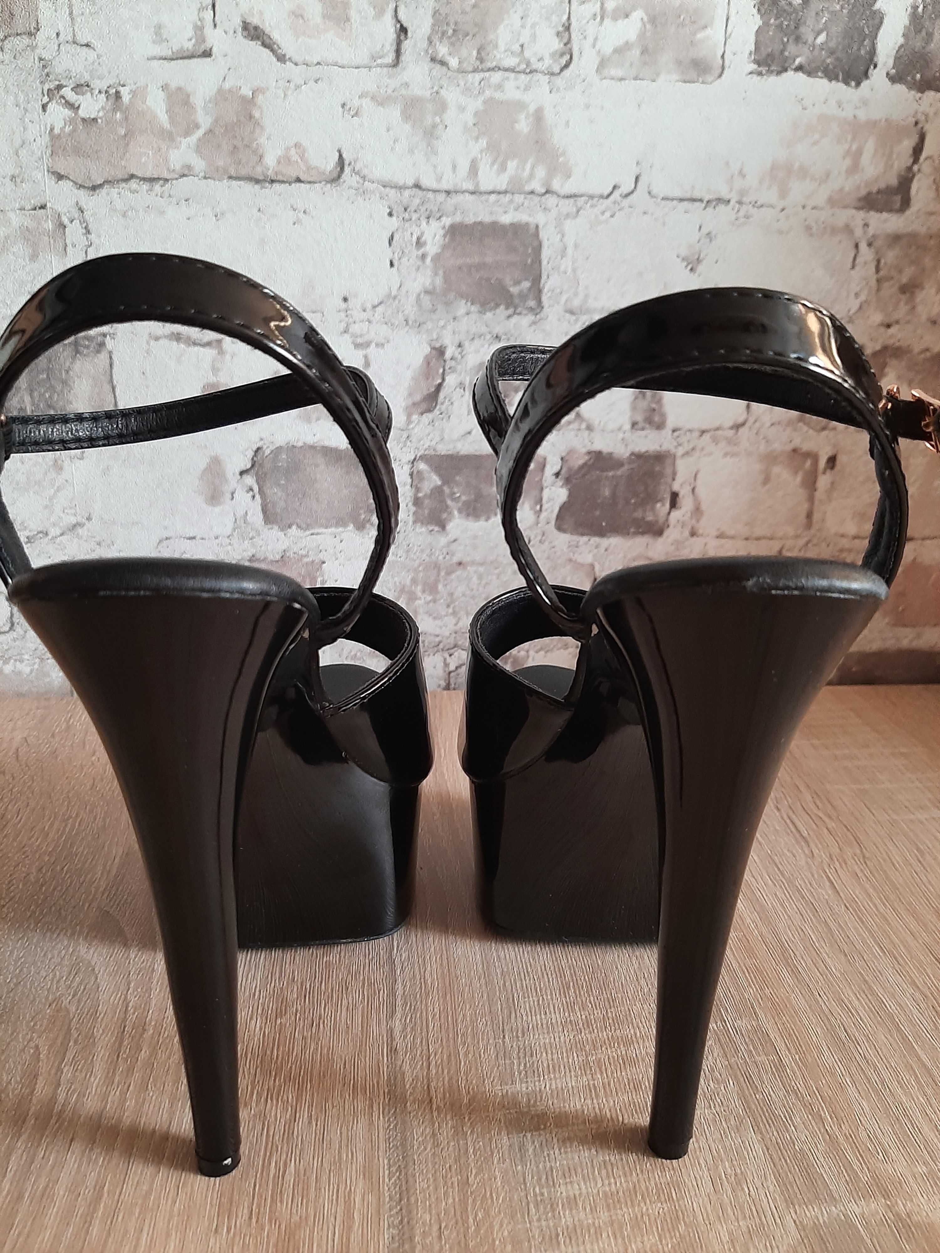 Szpilki szklanki Poledance,High Heels 40 styl Pleaser