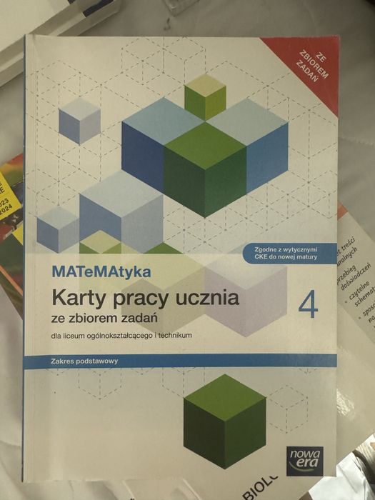 Karty maturalne matematyka nowa era klasa 4