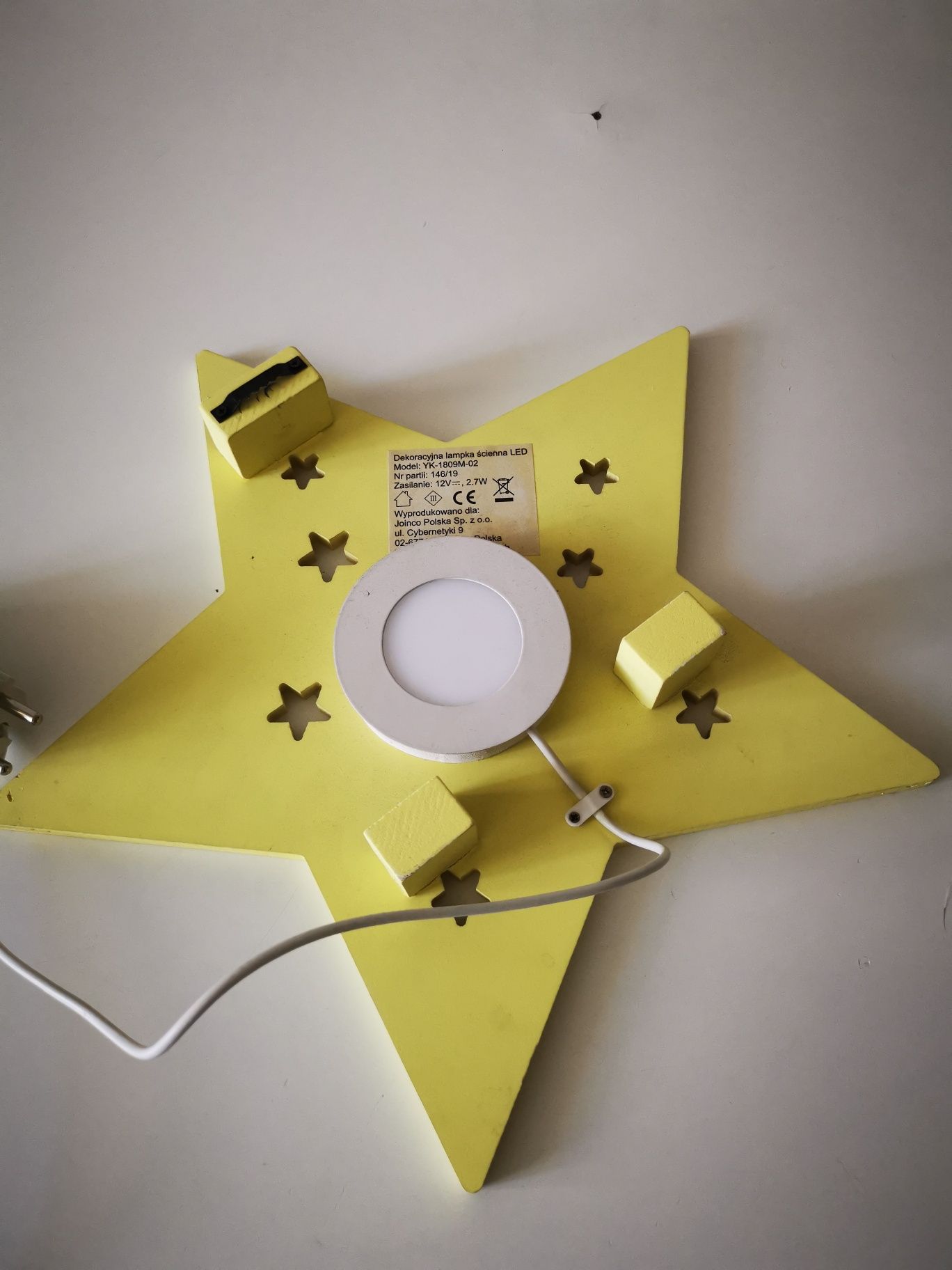 Lampa scienna Led gwiazdka