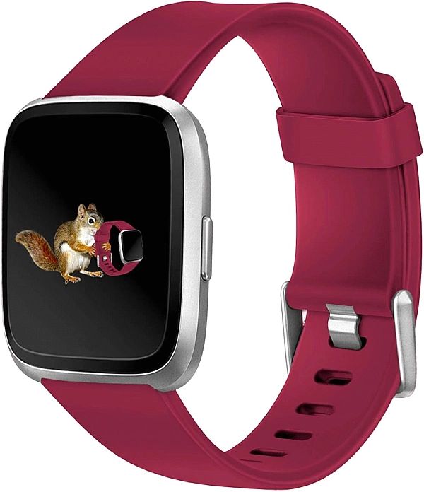 Opaska / Pasek Braders do Fitbit Versa / Versa 2 / Versa Lite bordowy