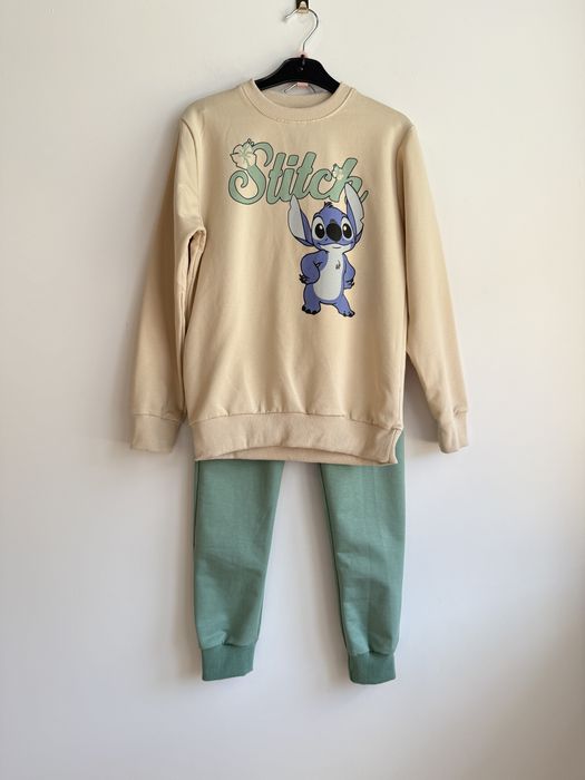 Komplet dziewczęcy stitch bluza spodnie