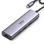Adapter Ugreen CM512, 90568 USB-C - 2x USB-A 3.0 / HDMI / RJ45 / czytn