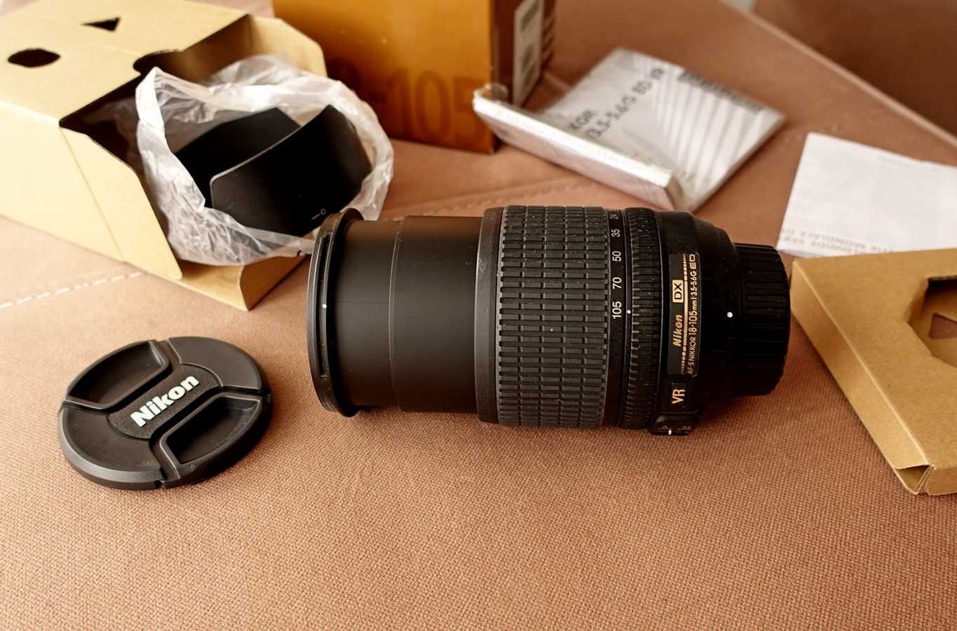 Obiektyw Nikkor AF-S 18-105 mm f3.5-5.6G DX ED VR Nikon..