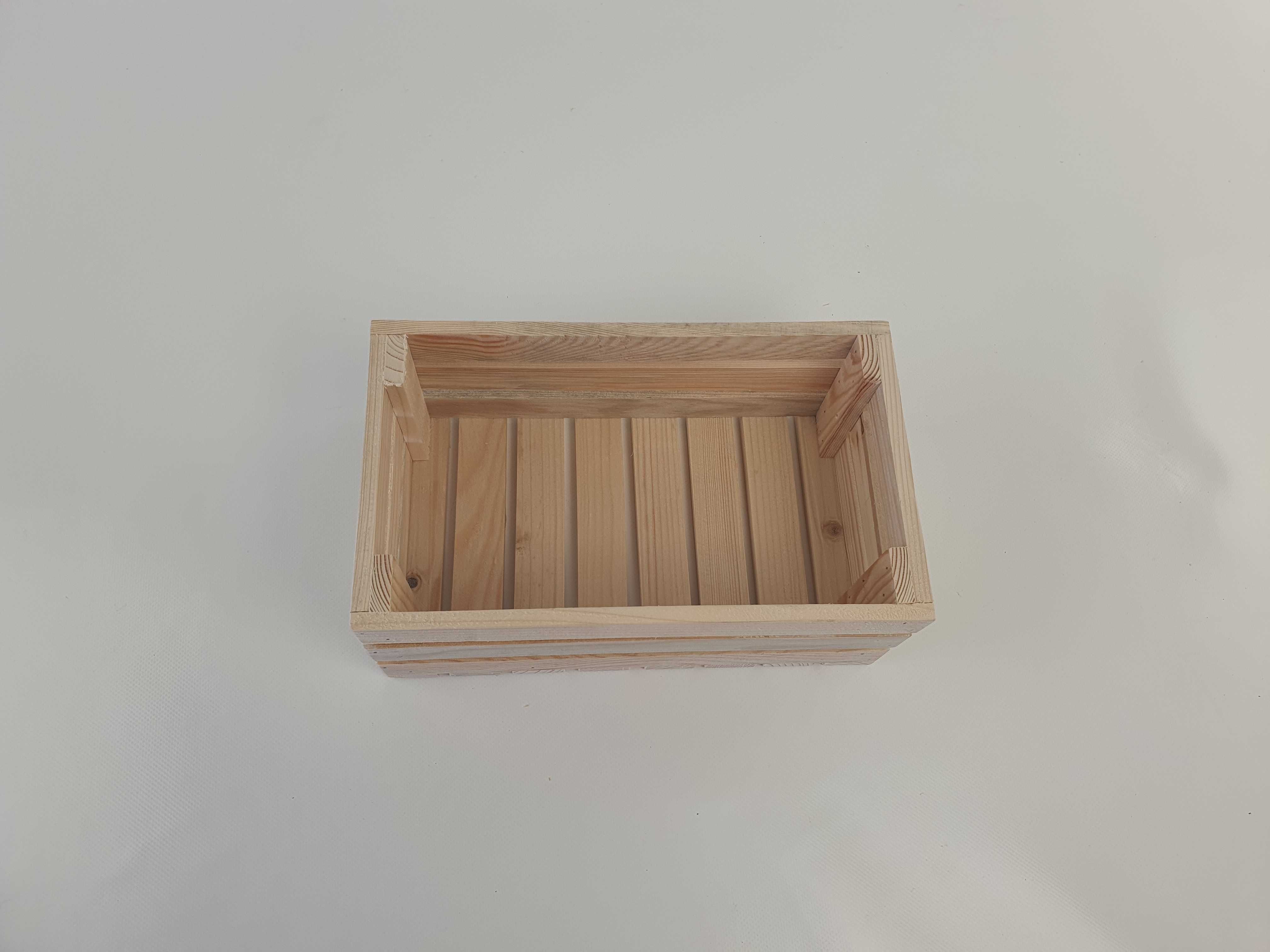 Skrzynka drewniana PREMIUM półka dekoracyjna 25x15x10 rozmiar S