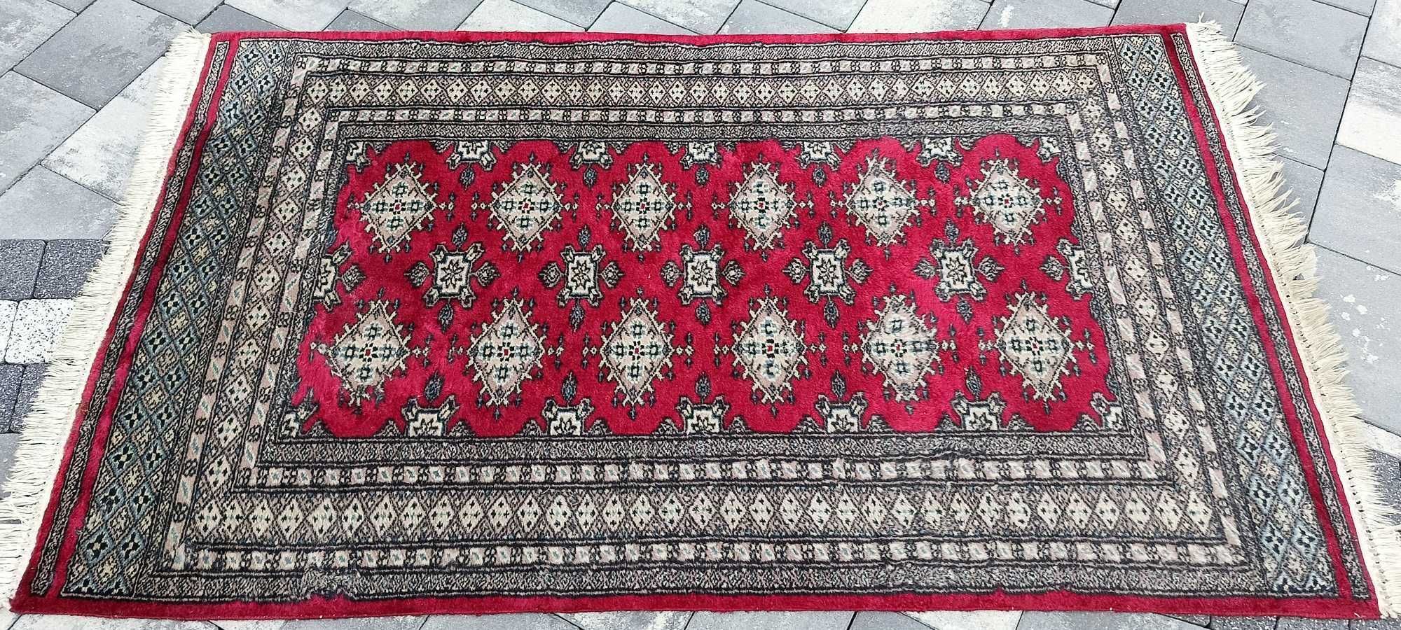 Buchara ręcznie tkany dywan wełniany 165 x 94 cm wełna