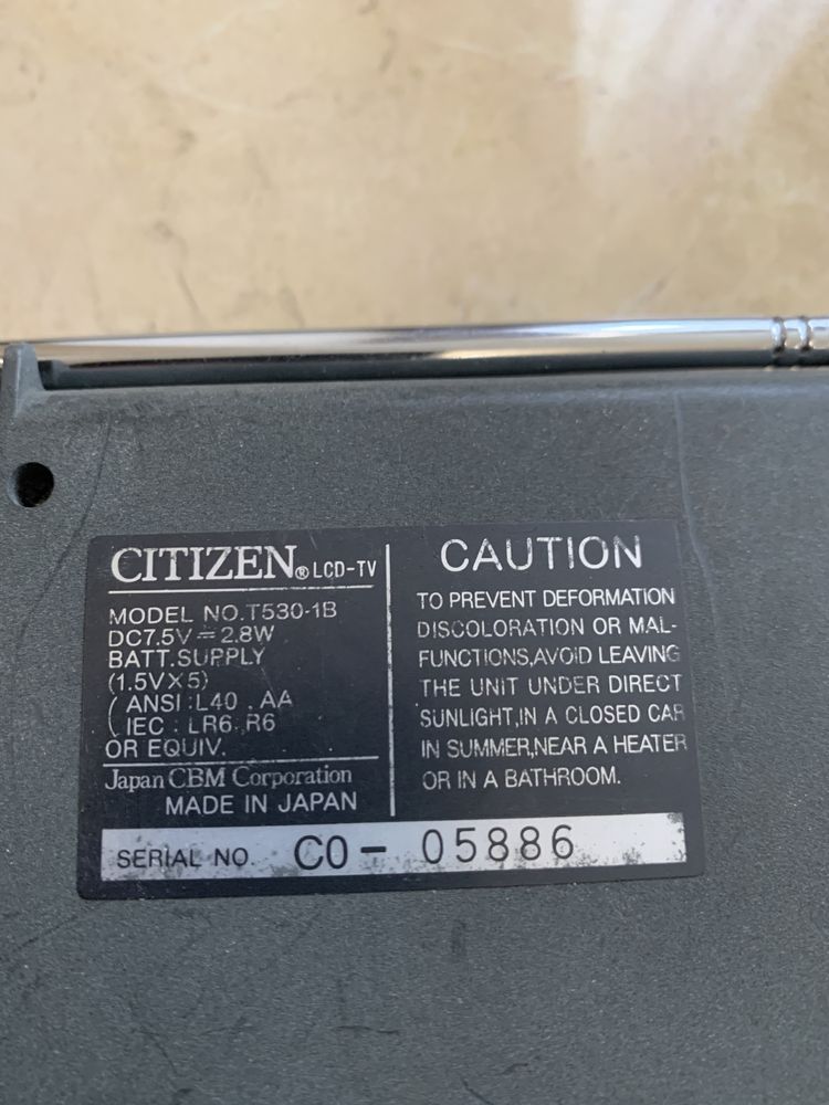 Мини телевизор,радио citizen t530