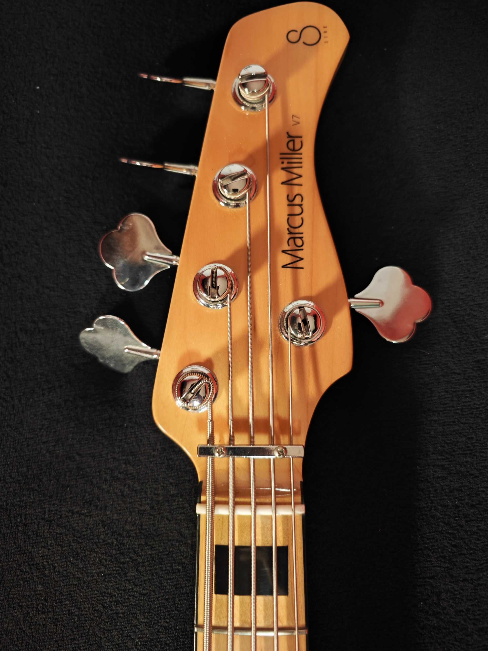 Gitara basowa Marcus Miller Sire V7 Vintage jazz bas 5 strun biały