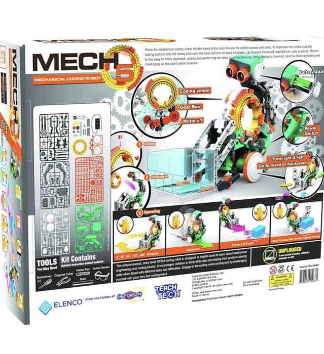 Робот lego лего mech 5 teach hech