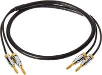 Kabel głośnikowy z wtykami bananowymi Amazon Basics czarny 0,9 m