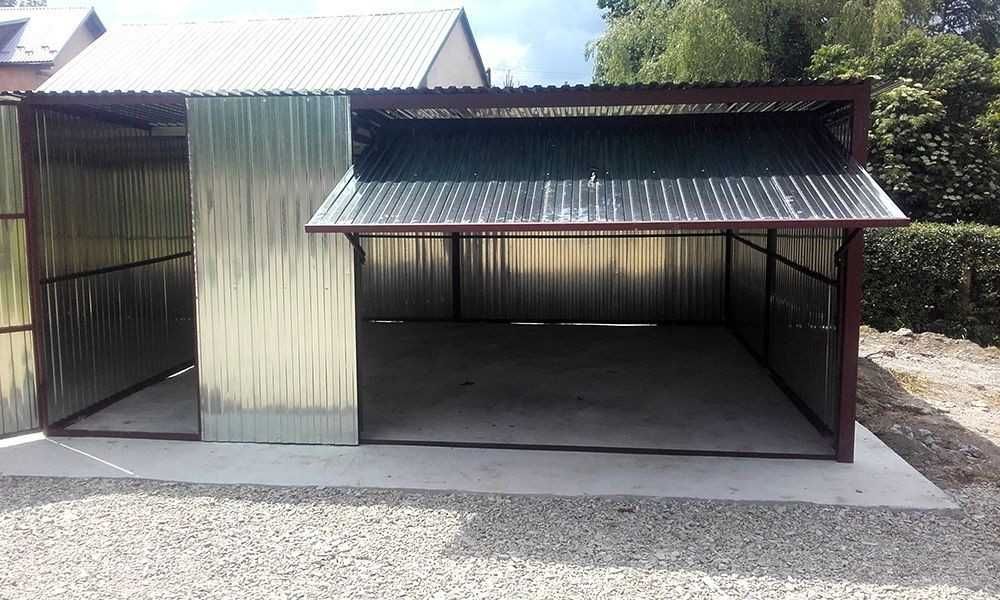 Garaż blaszany 4x6 ocynkowany I gatunek transport i montaż gratis