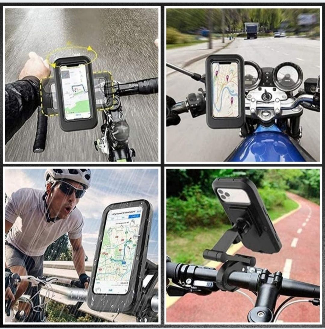 Uchwyt Rowerowy na Telefon Motocyklowy Hulajnogę Kierownice WODOODPORN