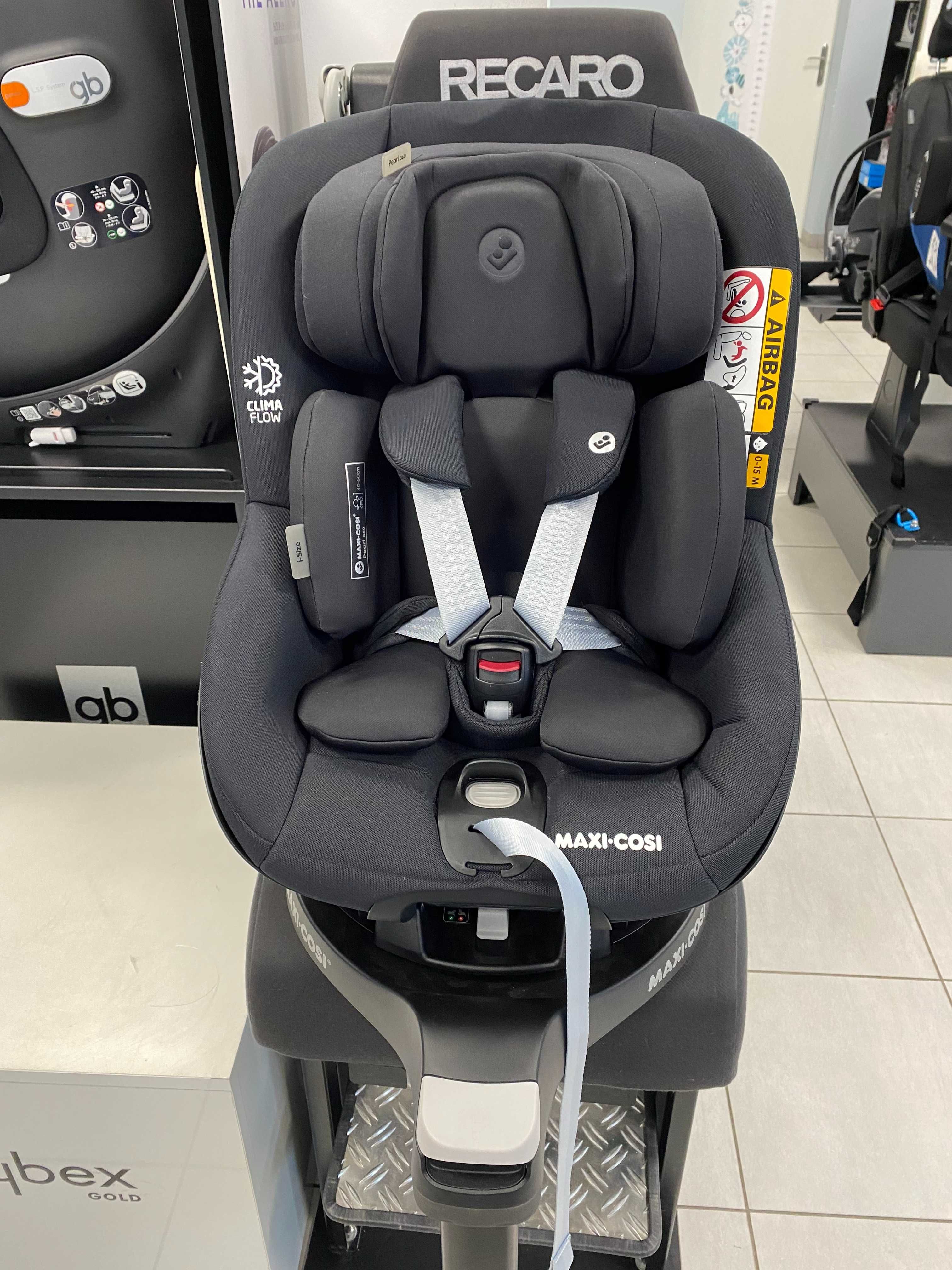 MAXI COSI PEARL 360 PRO siedzisko fotelika obrotowego do 105 cm ISOFIX