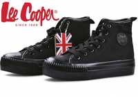 Buty Damskie Lee Cooper Trampki Platforma za kostkę -2134 r.37 CZARNE