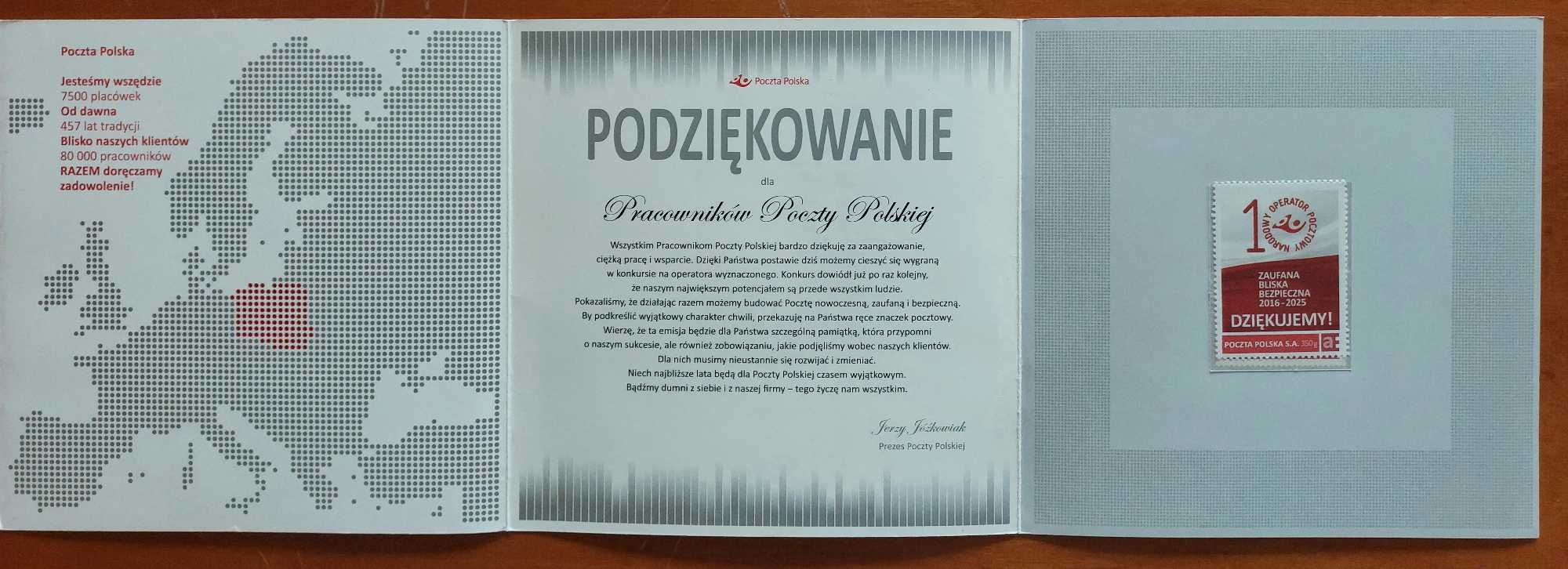 Karnet Zaufana bliska bezpieczna Poczta Polska