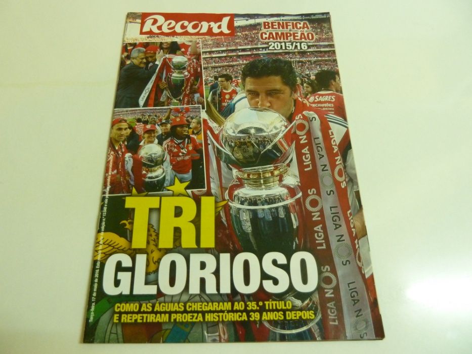 Revistas Record e Mistica Benfica Tetra Campeão
