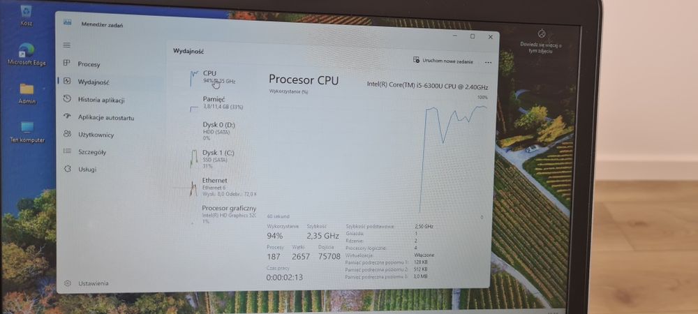 Laptop HP, używany w dobrym stanie