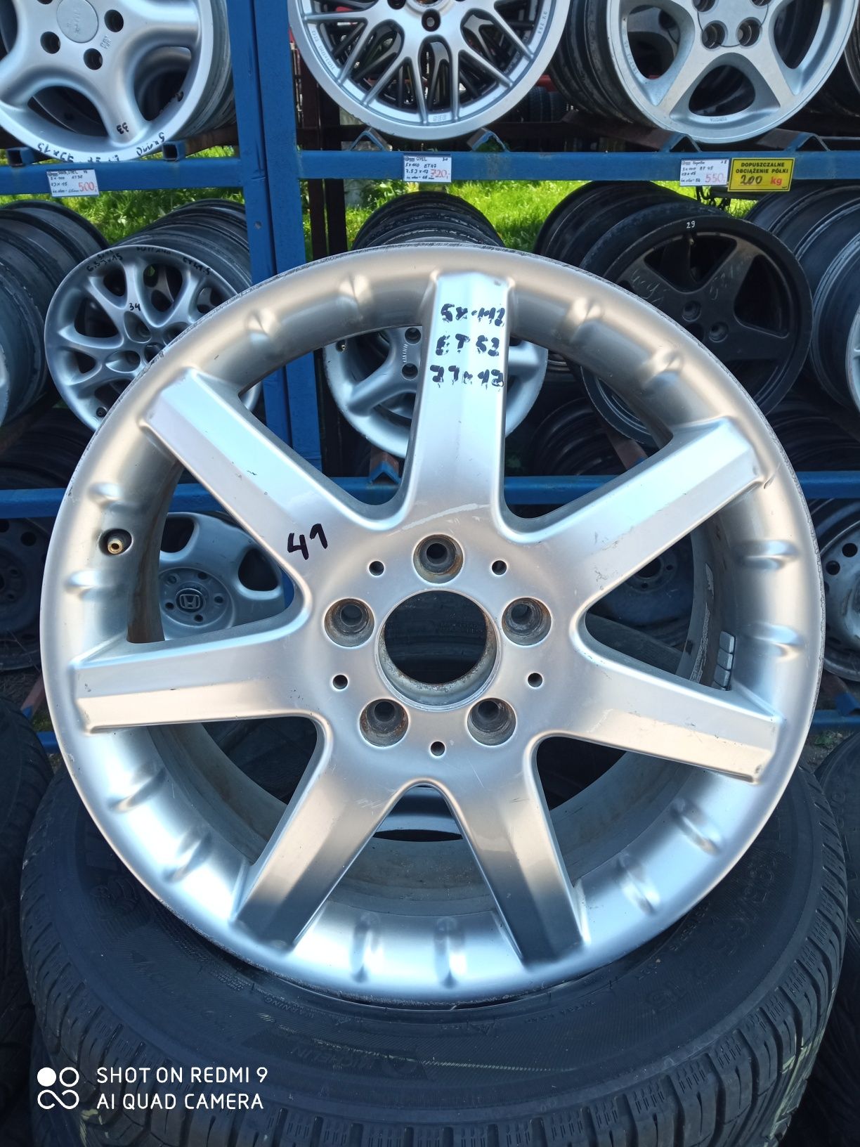 Felgi aluminiowe Mercedes 5x112.  17 cali