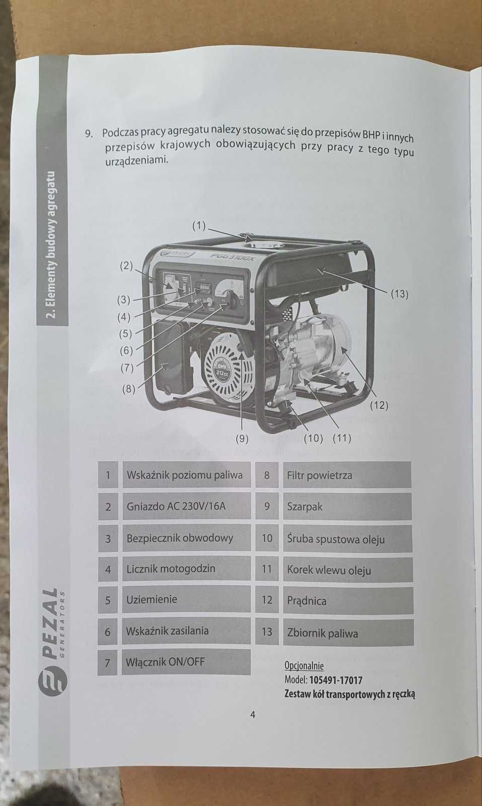 Новий бензиновий генератор PEZAL PGG3100X 3.3кВт розпродаж