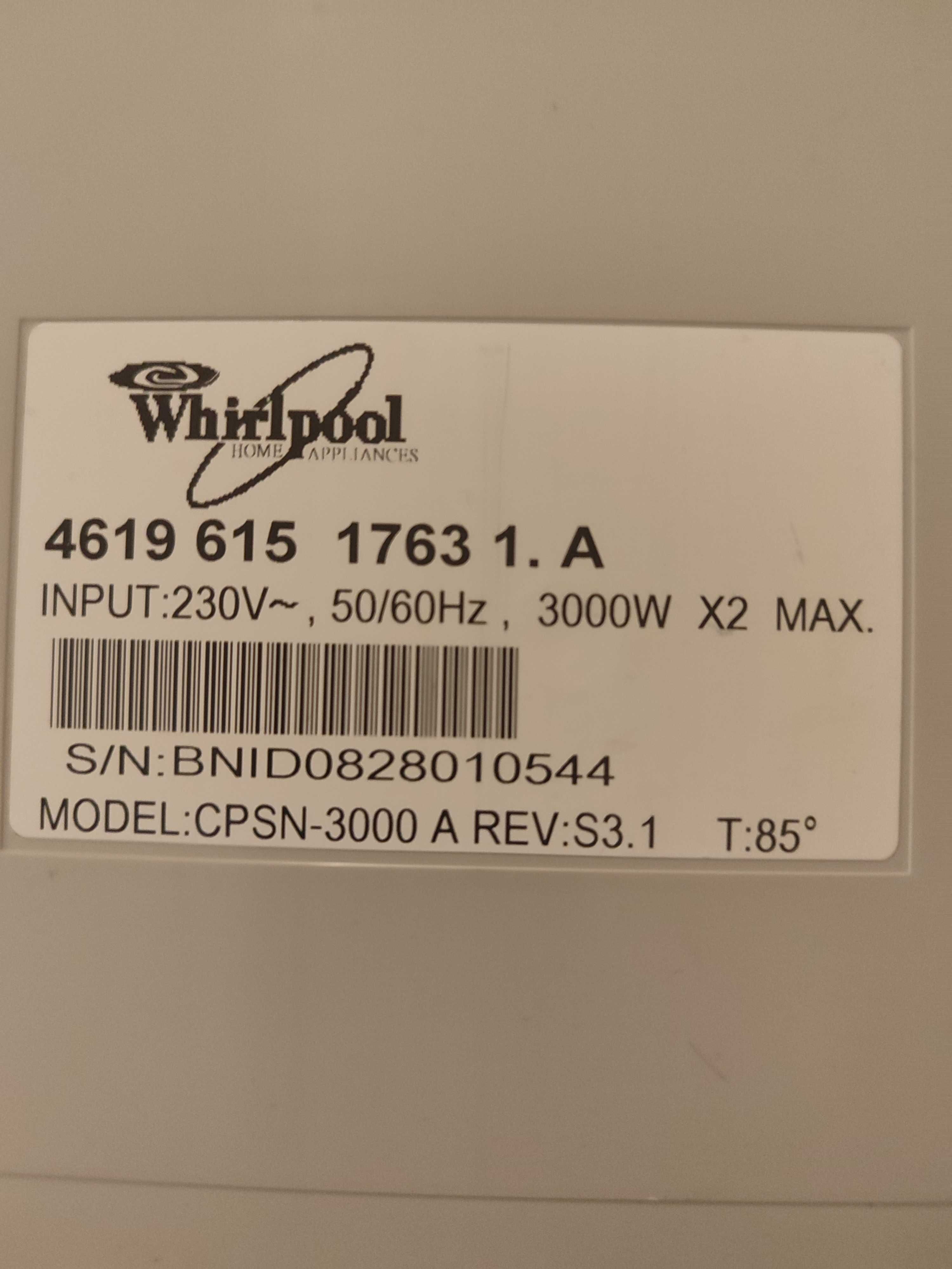 Płyta Indukcyjna Whirlpool ; model CPSN 3000A