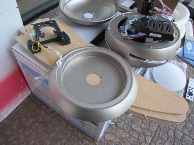 Wentylator sufitowy lampa żyrandol 132CM timer pilot Klarstein
