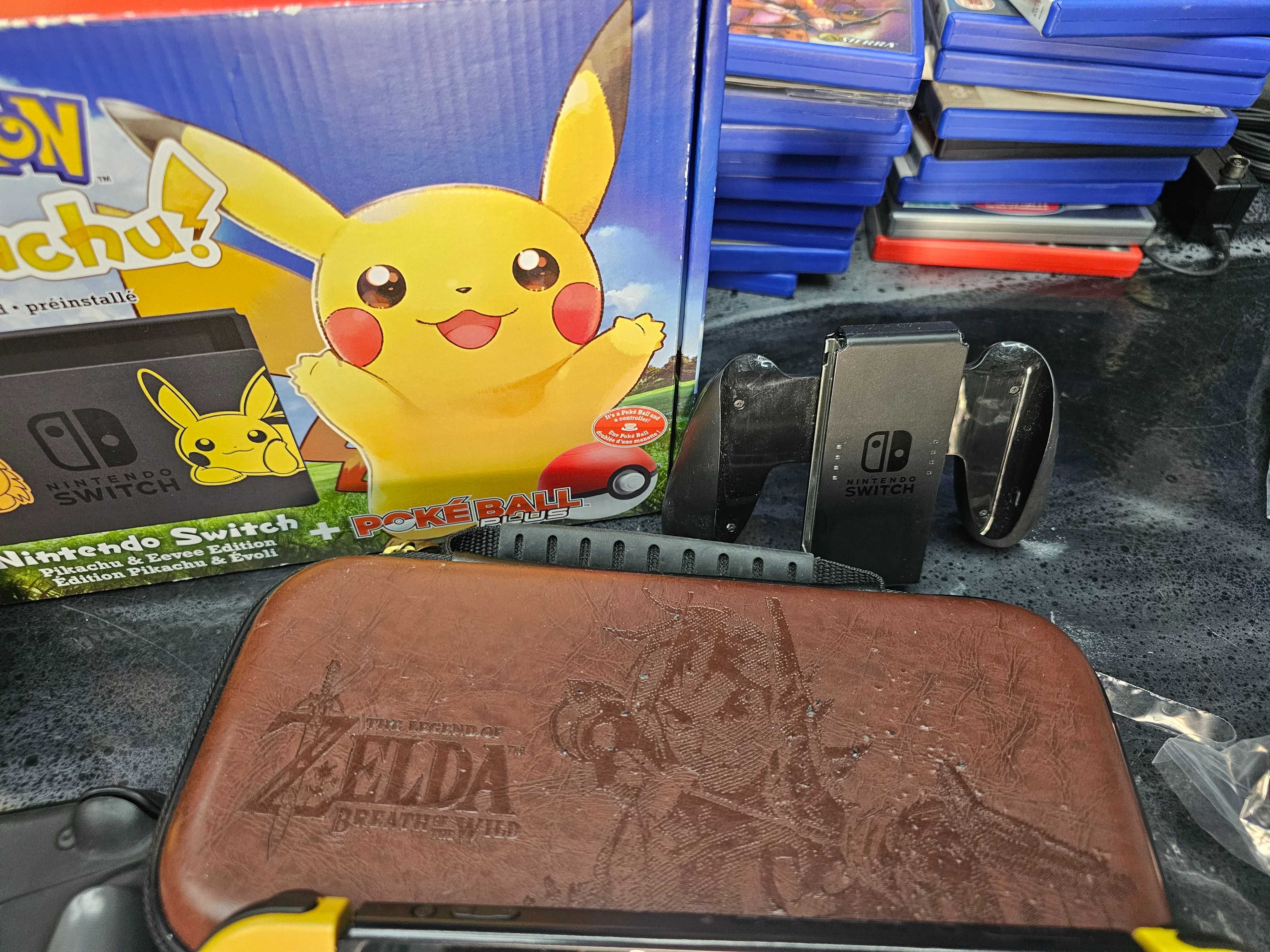 Limitowana Konsola Nintendo Switch Pikachu & Eevee Edition 2 pokrowce