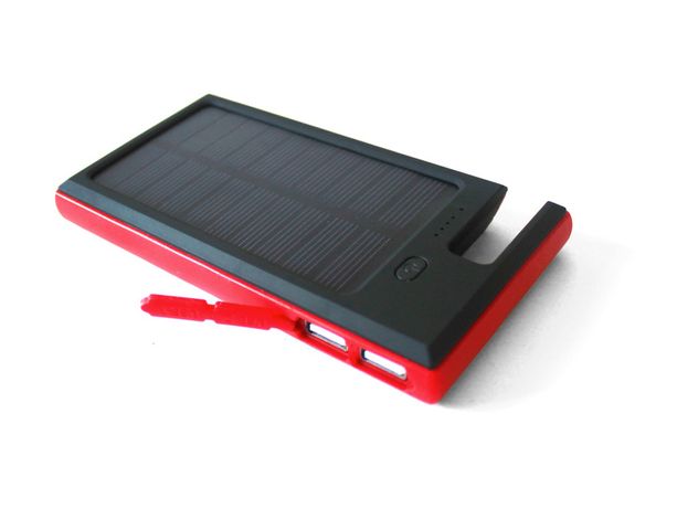 PowerBank Solar com Lanterna e 2 saídas USB (6000mAh)