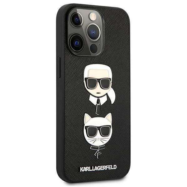 Etui Karl Lagerfeld dla iPhone 13 Pro Max - Czarne Saffiano