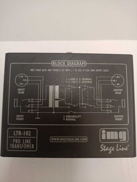 Stage line LTR-102 transformator liniowy, likwiduje zakłócenia , XLR