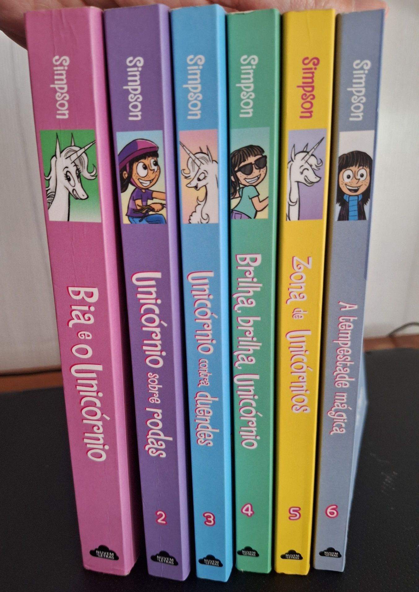 Livros colecção Bia e o Unicórnio
