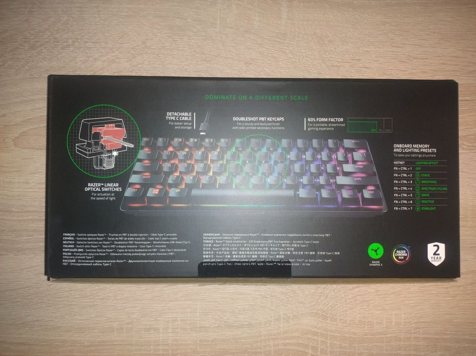 klawiatura razer huntsman mini 60%