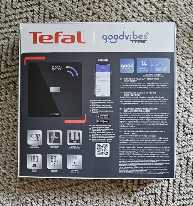 Ваги підлогові Tefal BODY FAT GOODVIBES HEALTH Black BM9670S1