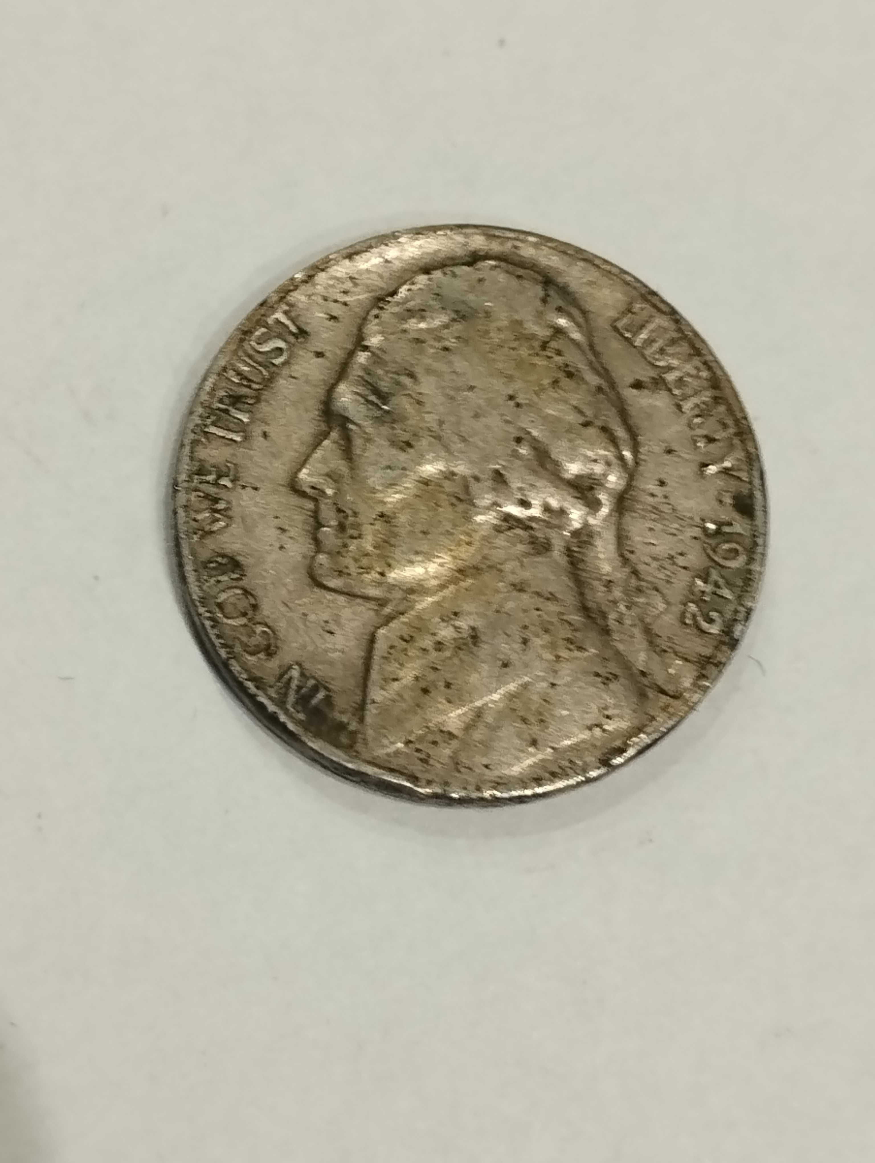 Sprzedam monetę USA 5 centów 1942r. Thomas Jefferson