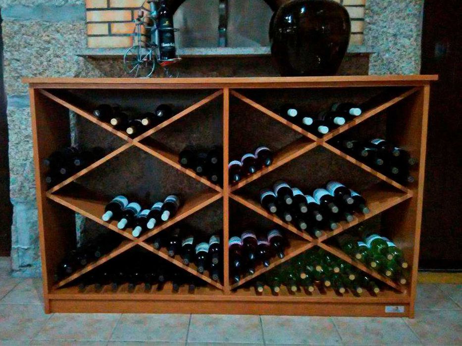 Garrafeiras de Chão Madeira - 24 a 300 Garrafas