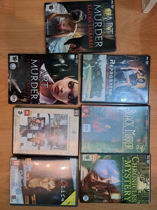 Zestaw gier na pc,bez Syberii