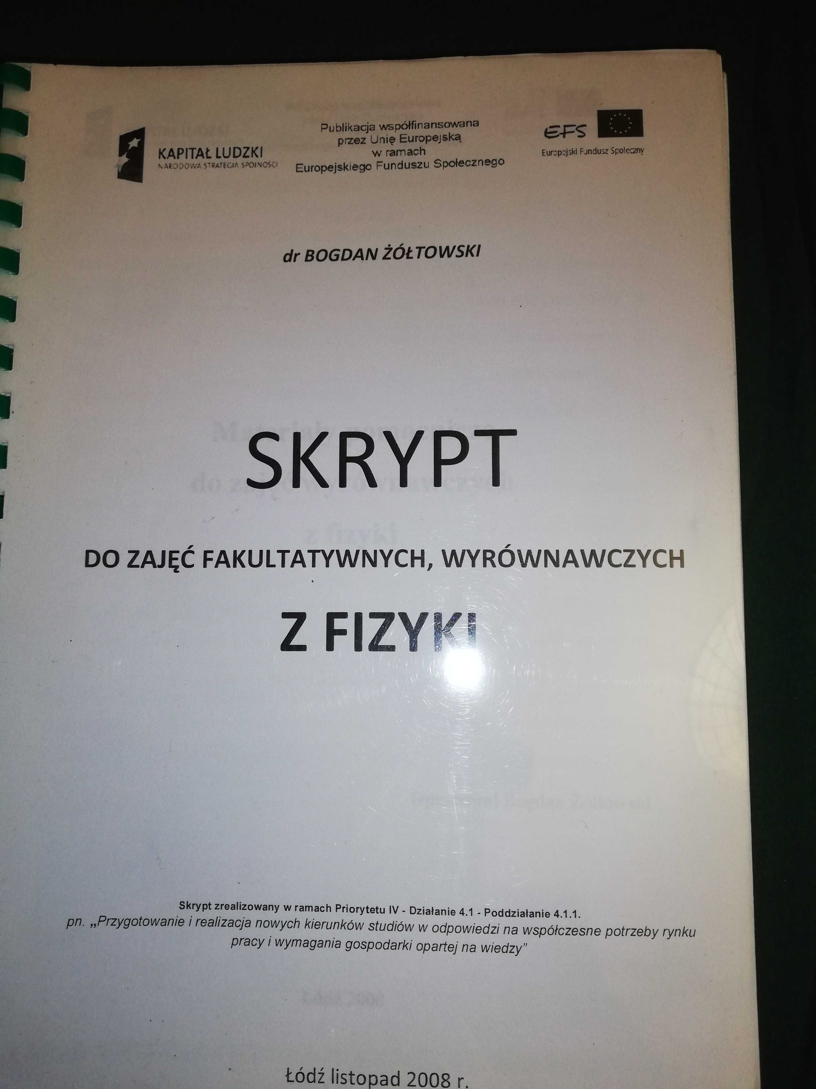 B.Zóltowski skrypt fizyka zajecia fakultatywne