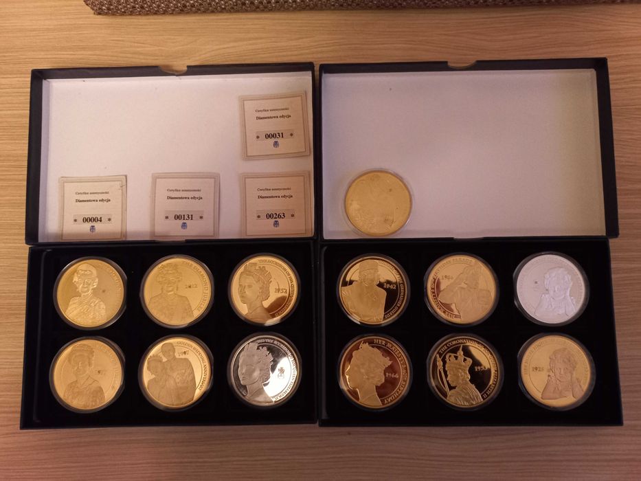 Zestaw 13 medali - " Diamentowa Edycja"