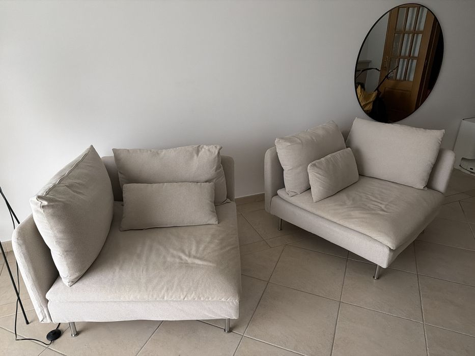 Sofá modular IKEA Söderhamn – 2 módulos com capas laváveis