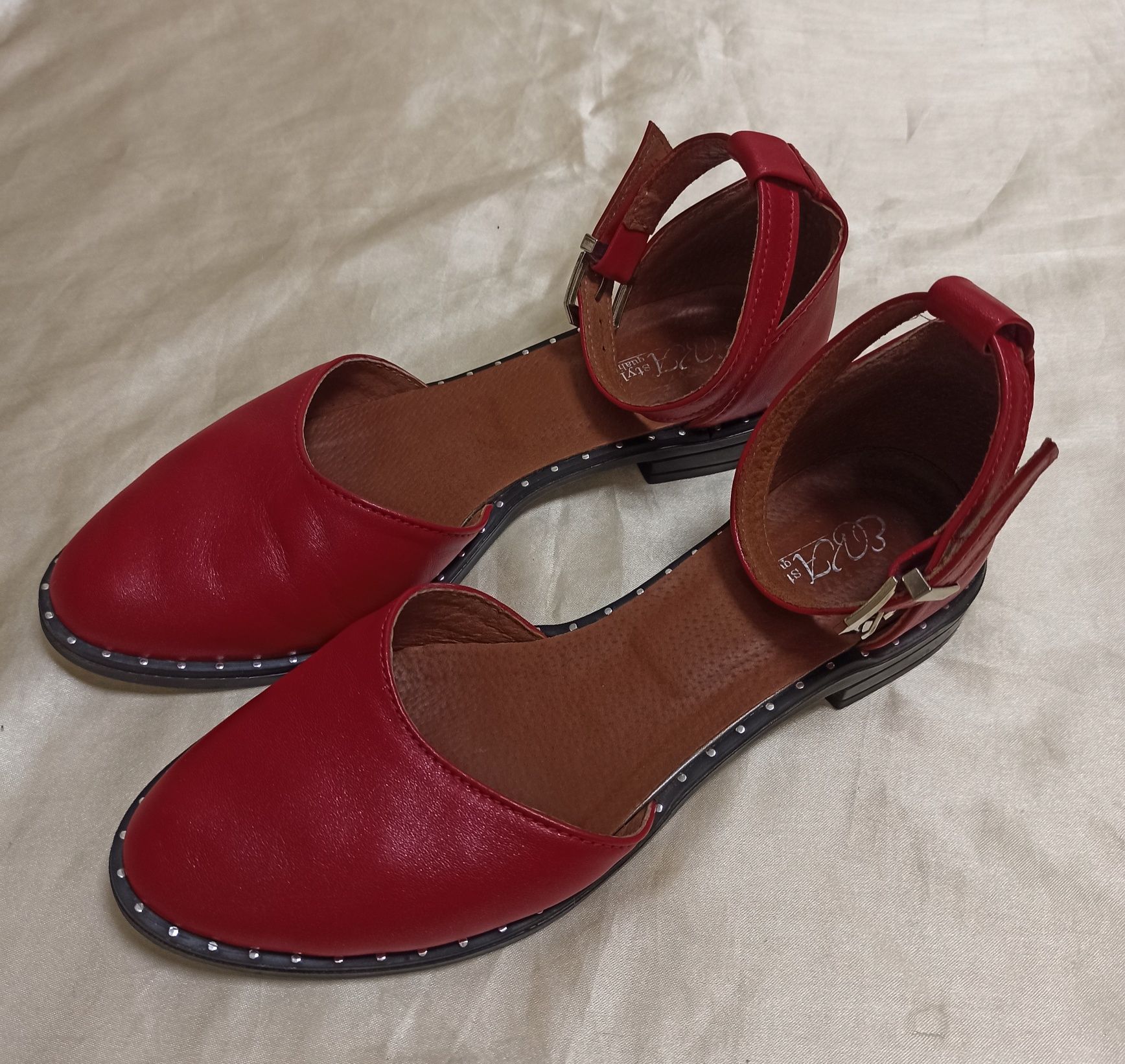 Красные босоножки Eva style туфли