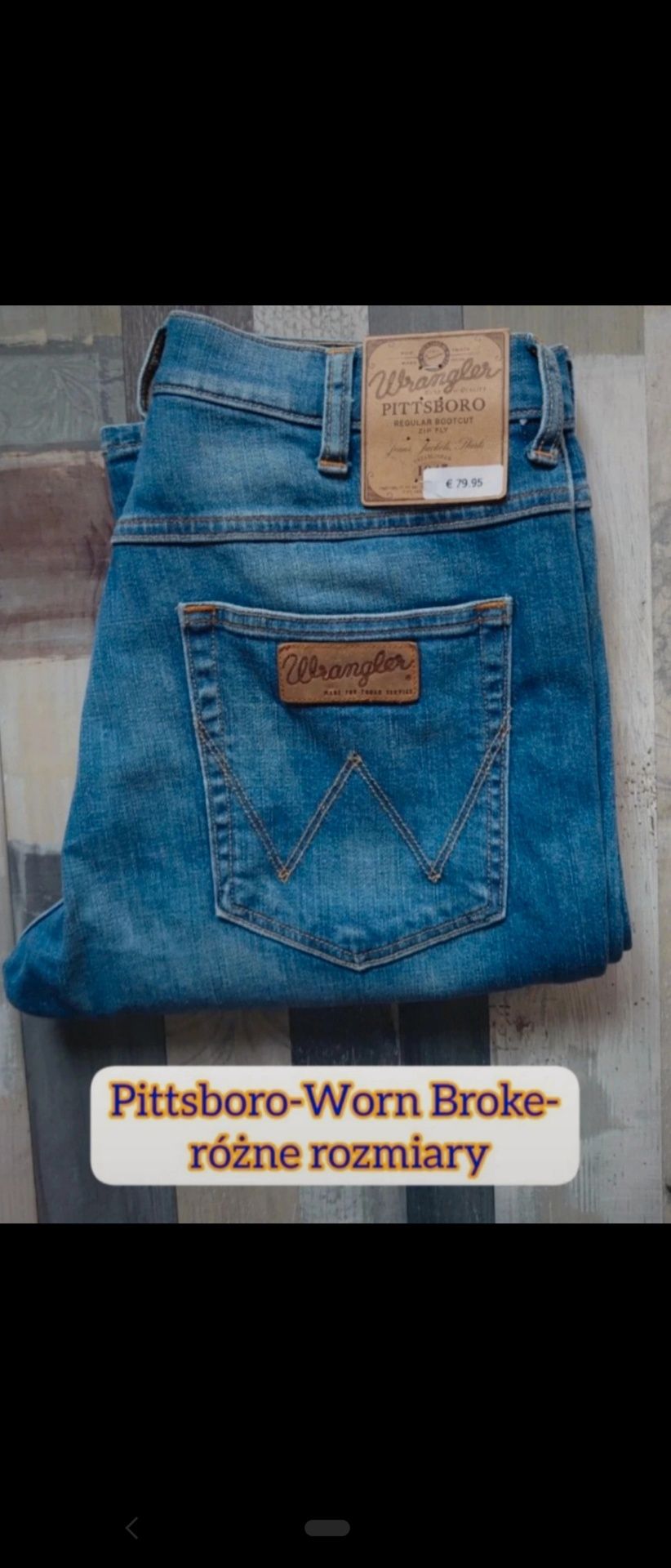 Spodnie męskie Wrangler Pitssboro -Worn Broke 31/32