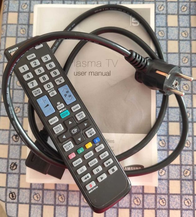 Cabo alimentação, comando e manual - TV plasma SAMSUNG 50''