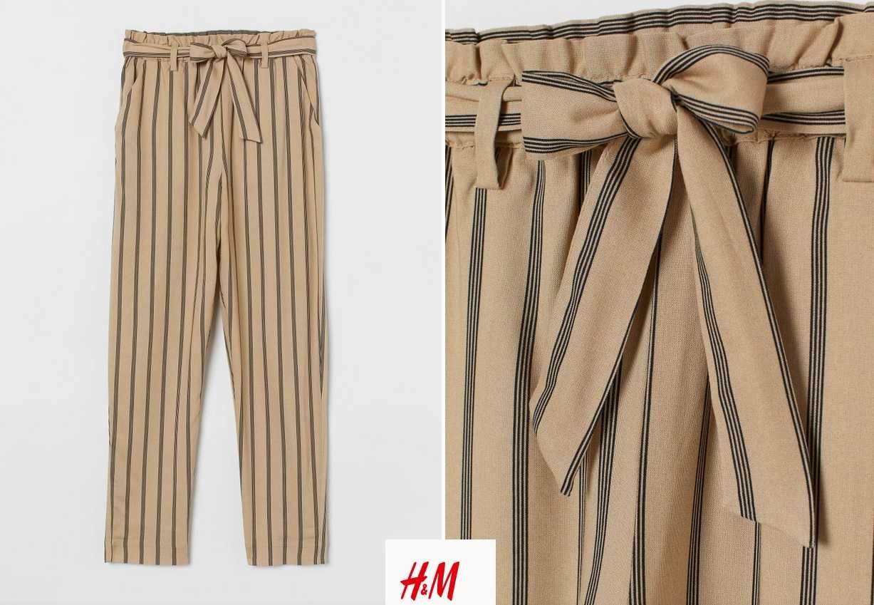 HM spodnie z talią paper bag - 11-12 lat - roz 152