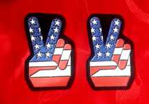 naszywka na ubranie, symbol Viktorii, flaga USA