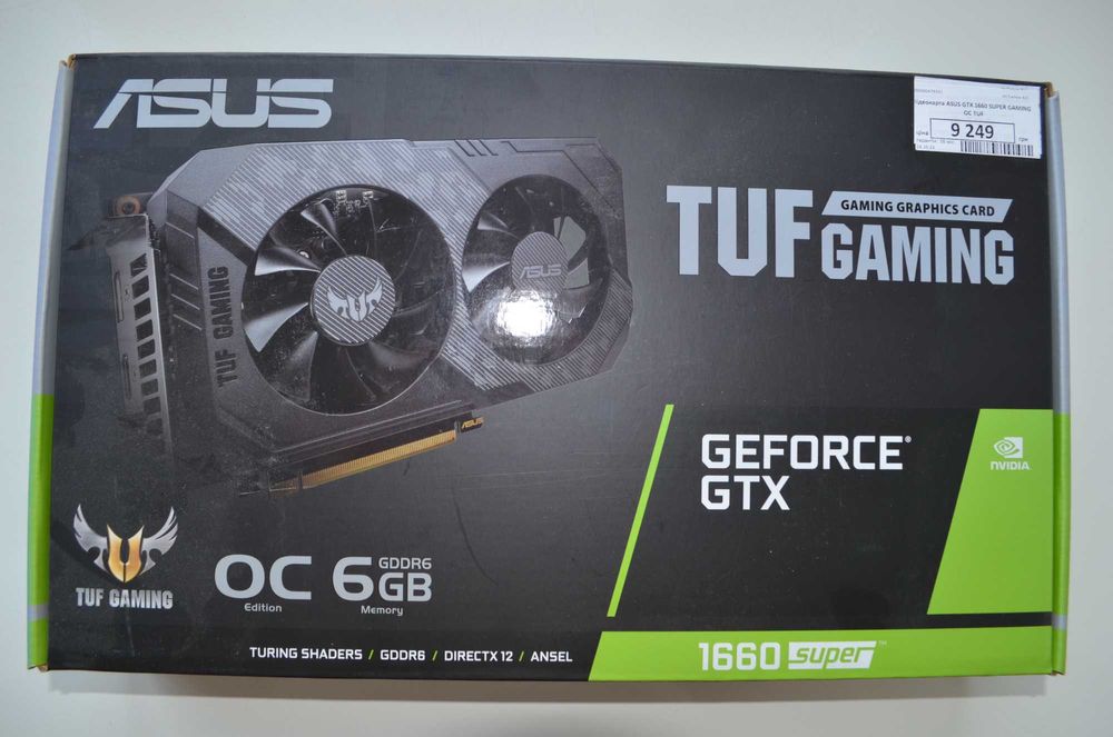 Відеокарта Asus GeForce GTX 1660 SUPER TUF GAMING OC 6 GB