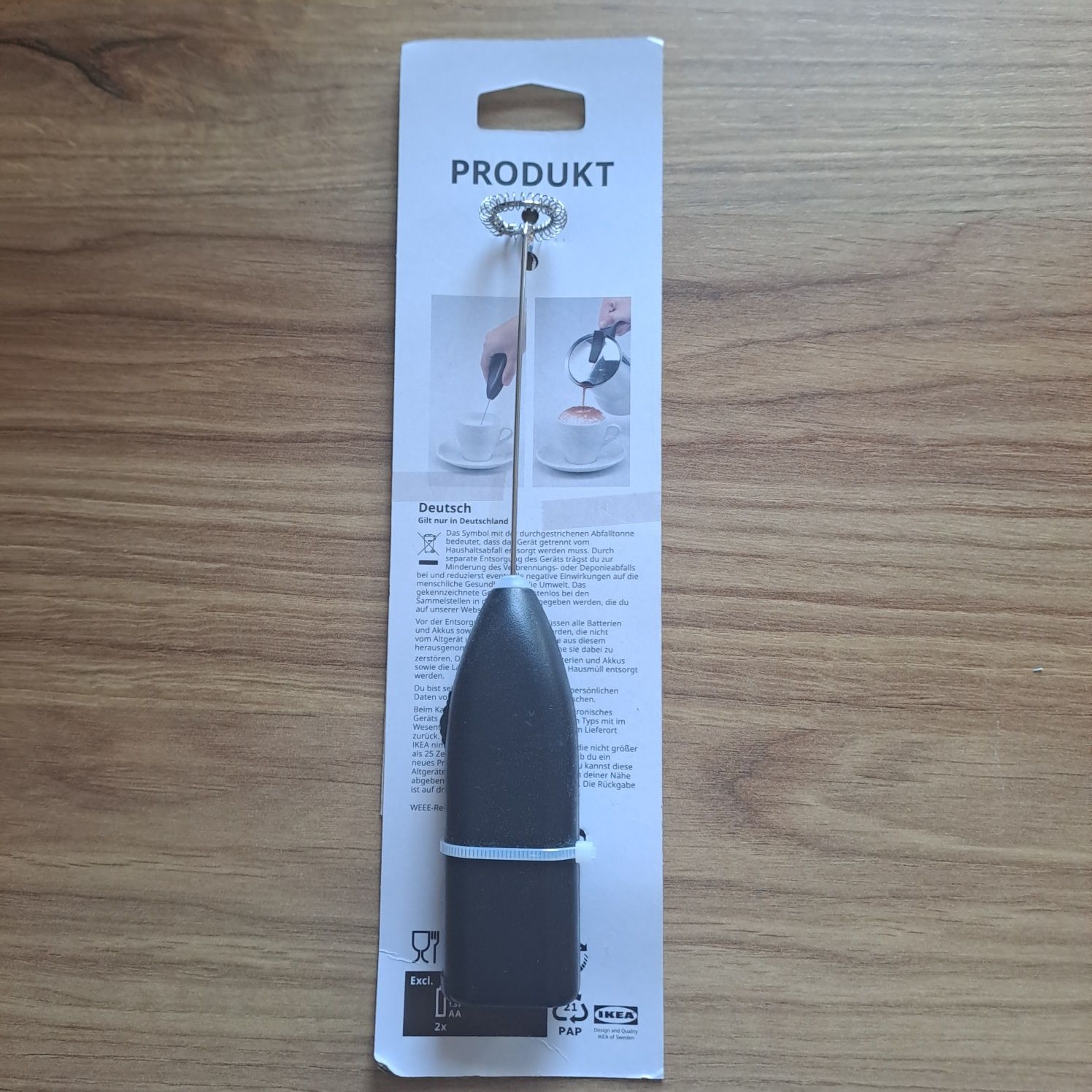 Nowy spieniacz do mleka, ikea.