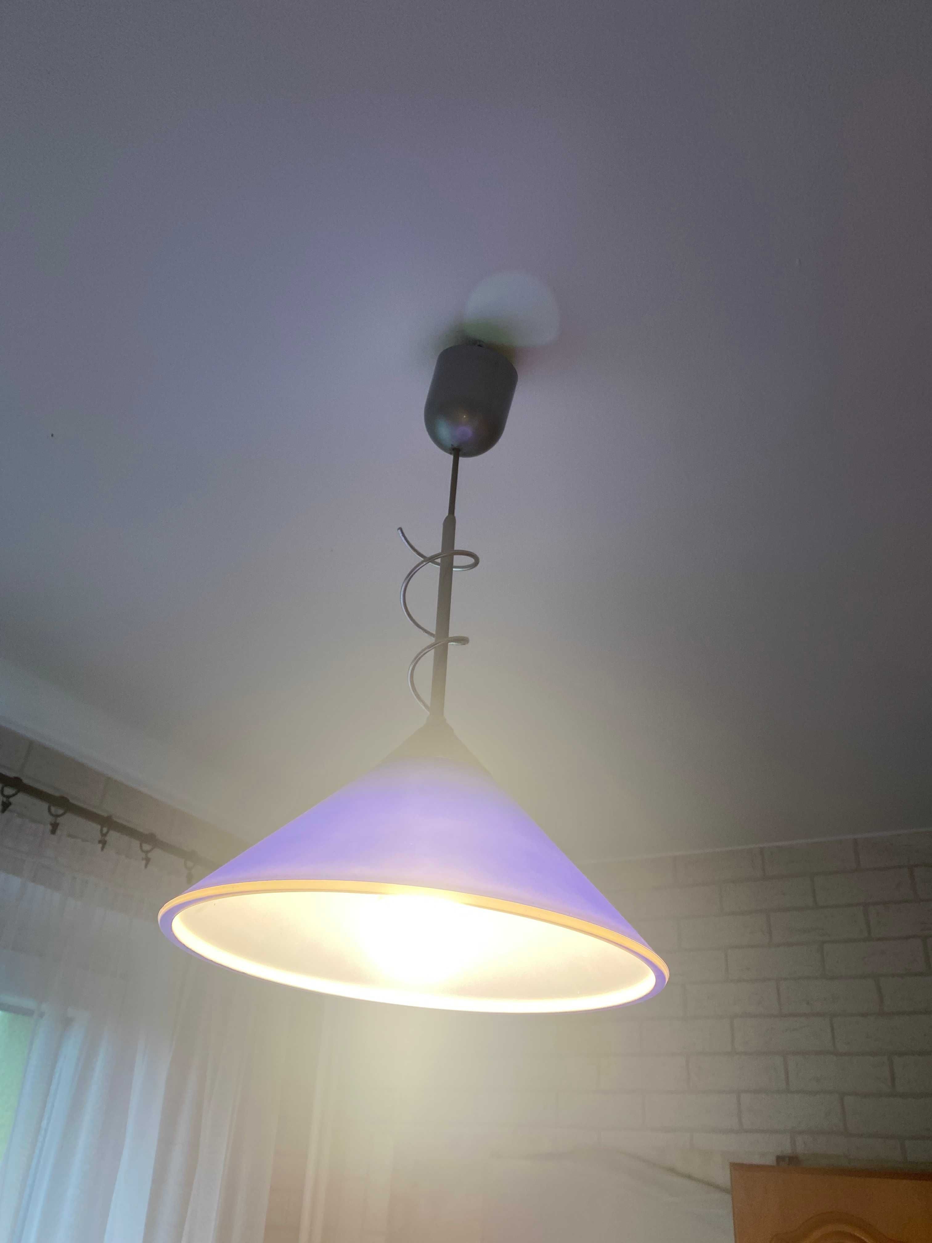 Lampa do kuchni - Niebieskie szkło 30cm