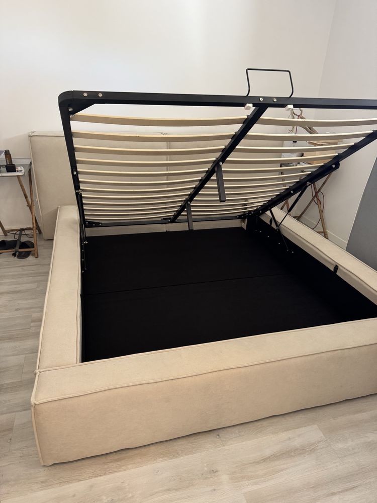 Cama com estrado elevatorio sklum