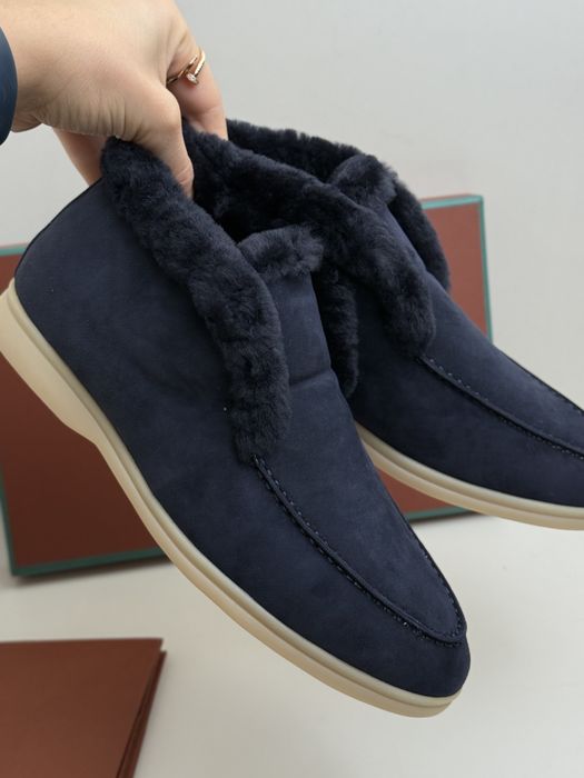 Лофери лоро піана LORO PIANA зимові замшеві утеплені