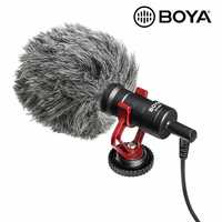 Микрофон для камеры  - BOYA BY-MM1, конденсаторный, видео, фото