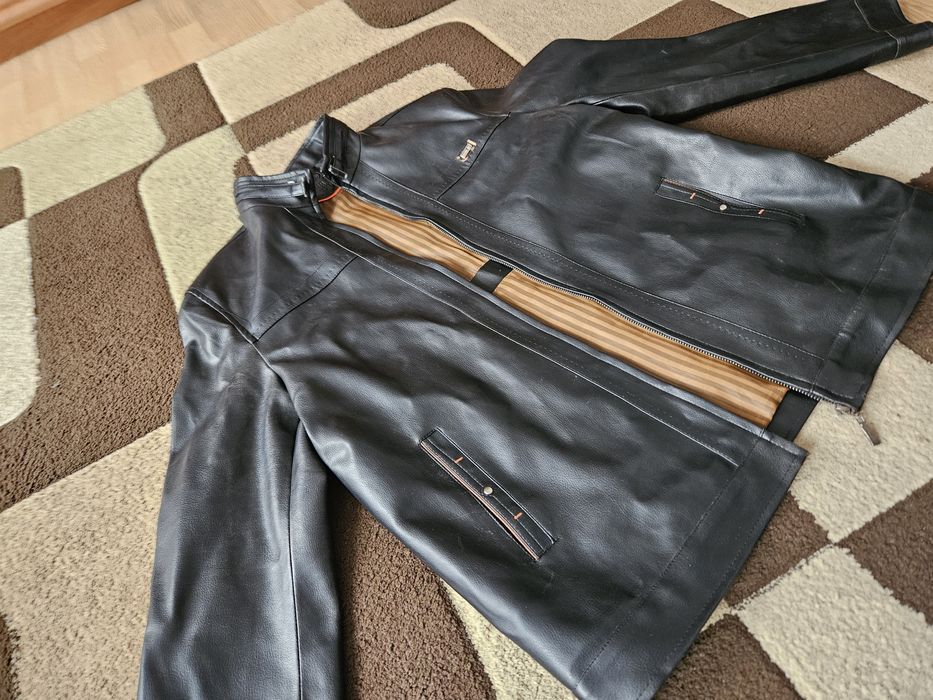 Męska kurtka ze skóry PU